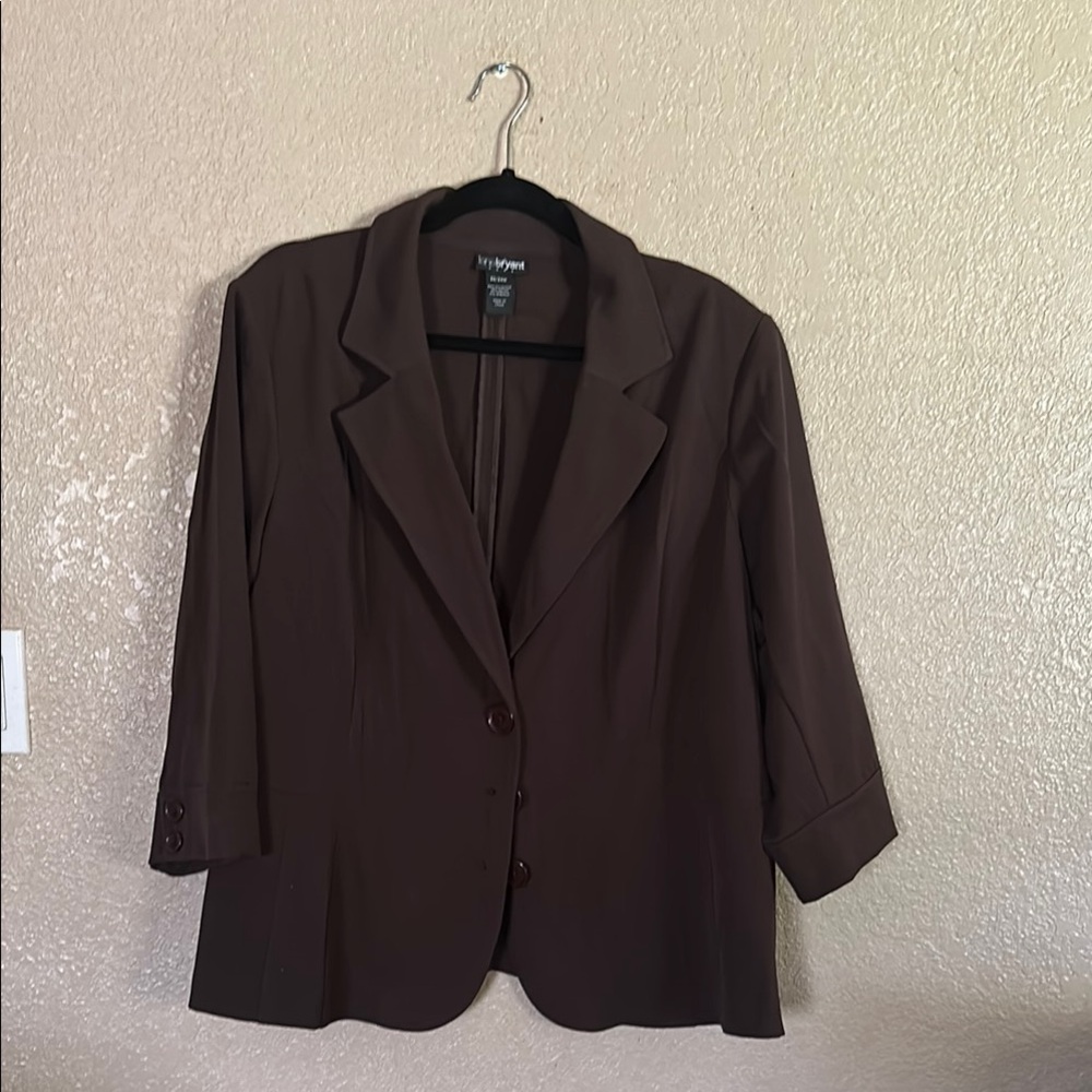Lane Bryant 22 /24 W Brown Women's Blazer by George